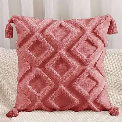 Sanyog Designs 100% Cotton Decorative Square Embroidered Geometry Throw Pillow#interior #decor #ideas #home #interiordesign #indian #colourful#cushion #decorshopping