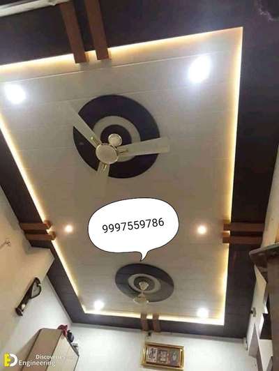 how to installation 👍 pvc false ceiling with woll paneling 🕋 living room designs 💯