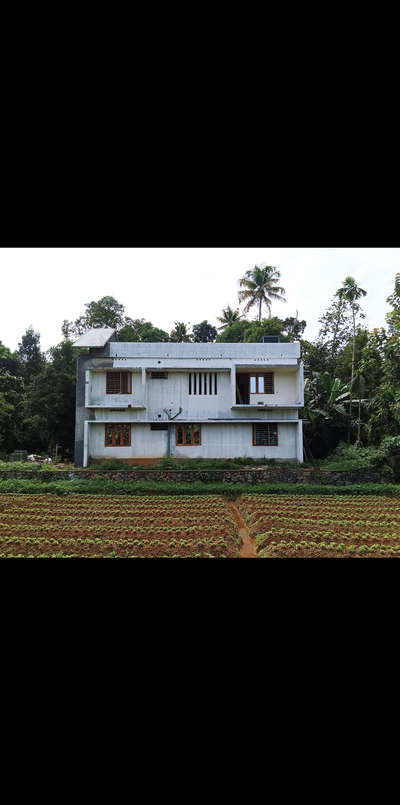 #plastering #Completed #sloperoof #doublestorey  #HouseConstruction #perumbavoor #boxtypeelevation #LargeBalcony