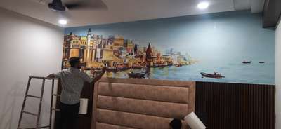 wall art work from banaras