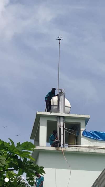 Lightning arrester installation @malappuram