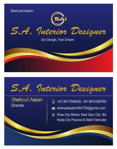 S.A.Interior Designer.Mr Shehzad Aalam 9917546428. #youtube @s.a.interior9487.   #S.A.Interior.