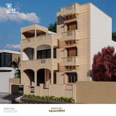 "Where strength meets elegance: the beauty of a stone house."
.
.
.
.
Design : @square.bim

#Jodhpur #sandstone #StoneHouse #rajasthan #jaipur #jaisalmer #jodhpurstone #exteriordesign #homedesign #dreamhome #designinspiration #residentialdesign #TraditionalWithATwist #ModernLiving #ArchitecturalDesign #HeritageHome #rajasthanistyle #LuxuryLiving #indianarchitecture 
#3drender #beautifulhomes