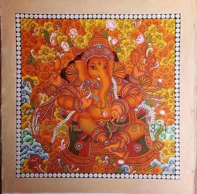 #Kerala mural painting #canvas painting #varnageham Art Creations