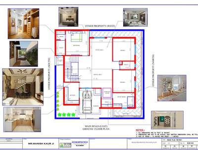 *Architectural 2D House plan *
Architectural 2D House plan According to Vastu with 3D look pictures