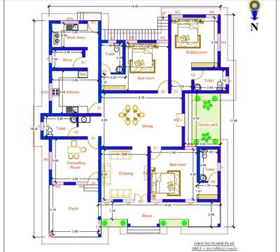 Area : 2513 Sqft
Construction Cost: 47 Lakhs
Catagory : 3BHK House
Construction Period -6 Months

Ground Floor - Sitout, Living Room, Dinning Room, 3 Bedroom With Attached Dressing room & Bathroom , Consultting room, Kitchen, Work Area, Store & Courtyard



For More Info - Call or WhatsApp +91 8593 005 008, 

ᴀʀᴄʜɪᴛᴇᴄᴛᴜʀᴇ | ᴄᴏɴꜱᴛʀᴜᴄᴛɪᴏɴ | ɪɴᴛᴇʀɪᴏʀ ᴅᴇꜱɪɢɴ | 8593 005 008
.
.
#keralahomes #kerala #architecture #keralahomedesign #interiordesign #homedecor #home #homesweethome #interior #keralaarchitecture #interiordesigner #homedesign #keralahomeplanners #homedesignideas #homedecoration #keralainteriordesign #homes #architect #archdaily #ddesign #homestyling #traditional #keralahome #freekeralahomeplans #homeplans #keralahouse #exteriordesign #architecturedesign #ddrawing #ddesigner  #aleenaarchitectsandengineers