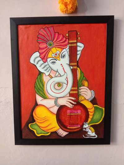 Ganesha 🙏
mural painting
 #lordganesha  #HomeDecor  #wallhanging  #traditionl  #muralpainting   #muralart  #LivingRoomDecors  #traditionalhomedecor  #traditionalmuralpaintings  #Poojaroom