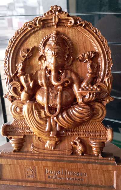 Ganesh Murti in Wood Design
Royal Dream Kitchen interior (Rewari) Haryana