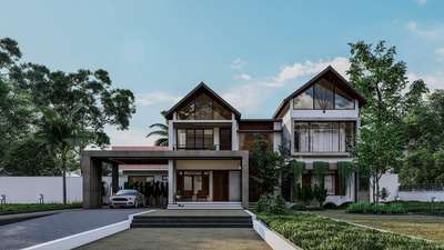 #CLIENT : R J Bincy

#New Design

#AREA : 2517 sq fT

#LOCATION : Ettumanoor, Kottayam

#DESIGNED FOR : RGB Architecture studio