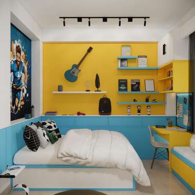 #kidsbedroom #fullyinterior #houseinterior #WardrobeDesigns #FalseCeiling #BedroomDesigns #KitchenCabinet #design