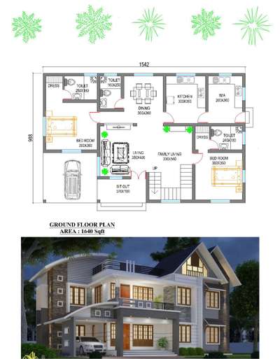 A perfect plan can perfect your dream home 🏠
 #FloorPlans #3d  #KeralaStyleHouse  #keralastyle #HomeDecor #plans #3DPlans