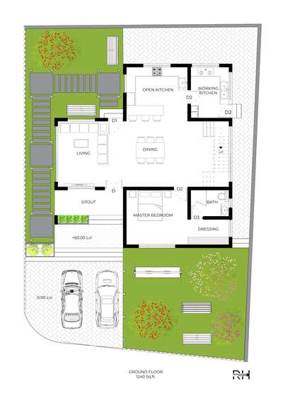 #3BHKPlans #architecturedesigns #LandscapeDesign #2000sqftHouse #KeralaStyleHouse #doubleheight #FloorPlans