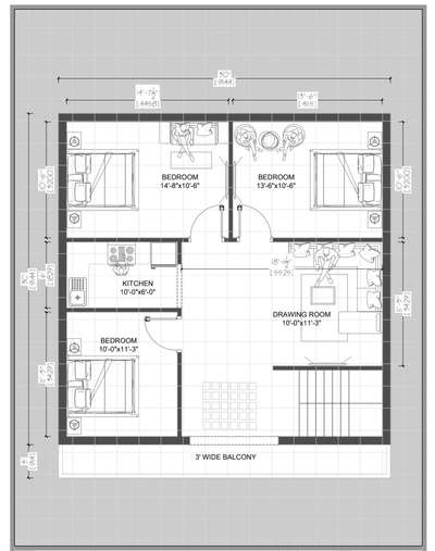 #100 sq.yards layout