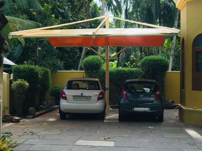 #Tensile roofing... വിദേശ നിർമിത canopy ഉപയോഗിച്ച് കൊണ്ട് ഉള്ള carparking, sett ചെയ്തു കൊടുക്കുന്നു.... pls.call / whatsapp 7306681392