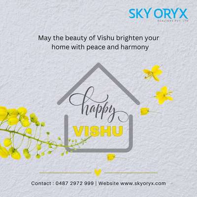 May this auspicious day bring you an abundance of opportunities to construct dreams into reality, to lay the groundwork for success, and to build a future filled with prosperity and fulfillment. 
Happy Vishu 🥳🧨🧨

#happyvishu #vishu2024 #keralafestival #skyoryx #builders #happyvishutoall