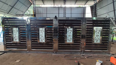 Stainless steel gate with HPL sheet
Custom gates available
 #gates  #gatefabrication  #gatefabrication  #Weldingwork  #welding  #fabrication  #stainless-steel  #welder