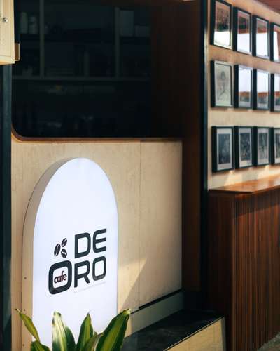 DEORO CAFE
Commercial project, cost effective design solutions 
Scope of work - Architectural Design, 3D visualisation, Execution 
 #cafedesign #Architectural&Interior   #costeffectivearchitecture #tropicalminimalistic #trivandram