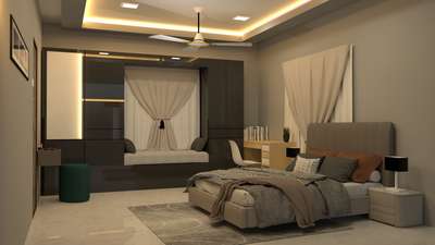 Modern Bedroom Interior😍.....design with innovation  #InteriorDesigner  #BedroomDecor  #WeMakesYourDreams  #sahasrabuilders