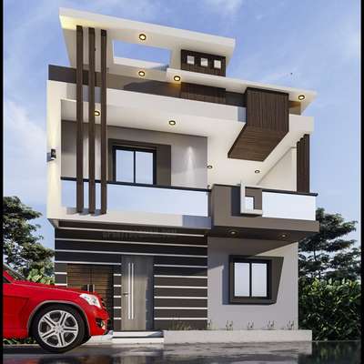 #ElevationHome #kolopost  #exterior_Work #HouseDesigns  #bestinteriordesign  #TexturePainting #CivilEngineer