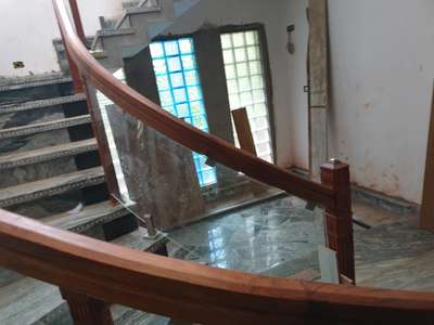 Glass Sair Works ( Babu Sir Wayanad, Canara Bank Manager) #GlassBalconyRailing  #GlassHandRailStaircase  #GlassStaircase  #glassworks  #Glasshardware  #glassexterior