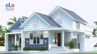 1630Sqft Single story 3bhk with Mezzanine floor Home