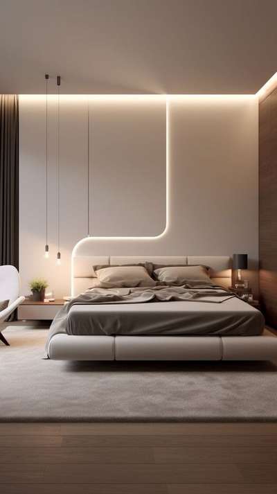 bed back wall high light
#InteriorDesigner 
contact us for designing...