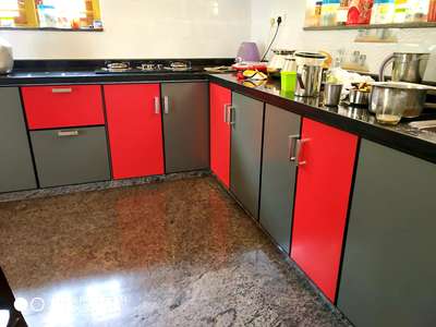 *kitchen cabinet *
aluminium profile with uv meraki sheet