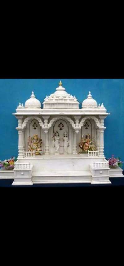 makrana white marble temple 5' fit height with complete makeup, decoration, with murti krapya ghar main mandir banwaye, aur ghar   mainder banaye, sabse pyara sapno k mehal, hamara ghar, hamara mahal, ek bar sebha k apsar jaroor de, dhanyawad