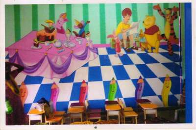 ...im working play School Wall cartoon Painting allover India,
I'm from Delhi 

More Details contact me:

9340407916
9555140944(whatsaap no) 

working 150+ Schools allover India, 15 Years Experience in this Field.
Best choice for New School Launched People...😊👍🙏

Note* : For square feet rate*
(1).Below 1000 square feet 35/- rupees,
(2). Above 1000 square feet 30/- rupees,
(3). 2000+ square feet work 28/- rupees,
including material.
Asian Paints Exterior and Interior Paints
1. Play Schools Cartoon painting
2. Children's Bedroom Wall cartoon Paintings.
4. spray painting
3. Interior Wall Designing, etc.
we are working on:
6. Individual Play Schools ( many names).