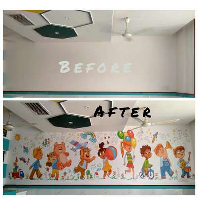 Customize Decorative Wallpaper 

 #customizedwallpaer  #WallPainting  #kidswallpaper  #KidsRoom  #kidsroomdesign  #WallDecors  #InteriorDesigner  #cartoon