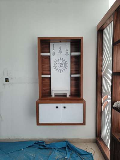 #pooja unit#mulltiwood mica finish
