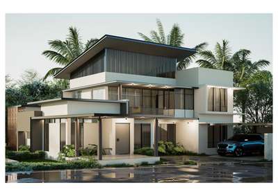 A 2400 sq.ft residence in trivandrum countryside.