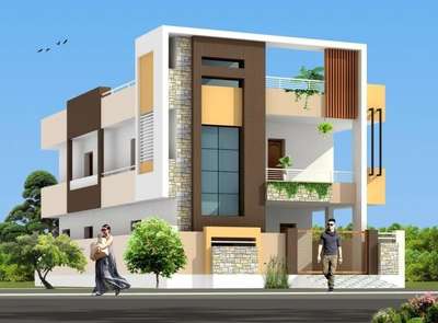 Fornt elevation of her home 🏡
#manojdesign #SmallHomePlans