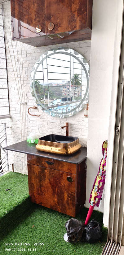 # Balcony Basin with cabinet.