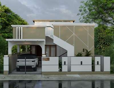 SK villa Elevation design and Render Option 2