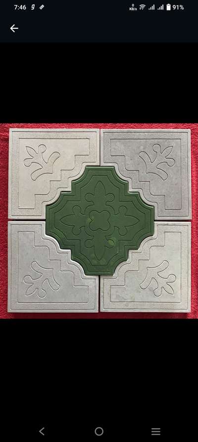Arabic interlocking tiles
Size 2X2
25mm