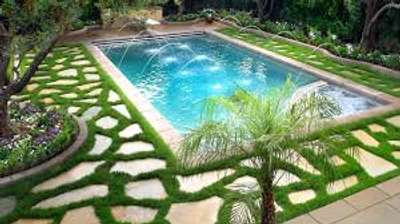 # #pool with garden  # #watts app 9605863755