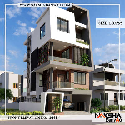 Running project #varanasi UP.
Elevation Design 18x55
#naksha #nakshabanwao #houseplanning #homeexterior #exteriordesign #architecture #indianarchitecture
#architects #bestarchitecture #homedesign #houseplan #homedecoration #homeremodling  #decorationidea #varanasiarchitect

For more info: 9549494050
Www.nakshabanwao.com