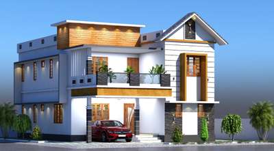 #4bedroom #mixelevation #kerala home design
2000sqft