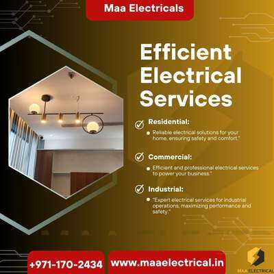 "At Maa Electrical Services, we believe in delivering the highest standard of electrical work, ensuring that your home or business is powered safely and efficiently. Whether you're dealing with a faulty wiring issue, need a full electrical installation, or simply require routine maintenance, our team of skilled and experienced electricians is here to help. ⚡💡
#MaaElectrical #ElectricalServices #Electricians #PoweringYourWorld #SafeAndReliable #ElectricalRepairs #ResidentialElectricians #CommercialElectricians #LightingSolutions #ExpertElectricians #CustomerSatisfaction #ElectricalInstallations #ElectricianLife #ElectricalMaintenance"