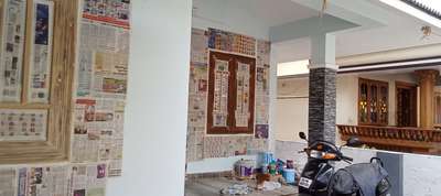 wood polish work starting... thrissur muthuvara site.