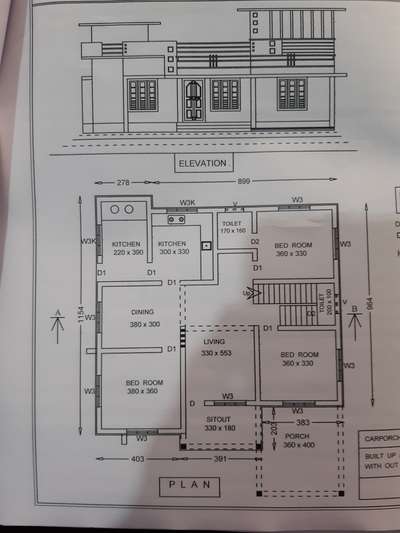 Single Floor 3 bed room Residential building