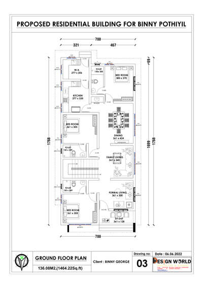 2D Layout Interior &Exterior Plan