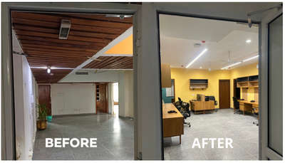 Before and after 
Saba interior 
New delhi📍
 #offices  #InteriorDesigner