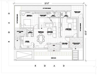 50' X 42' residential home with two side road.
.
.
.
#residentialprojectatmehraulli #ProposedResidential #residencelandscape #LivingRoomTable #MixedRoofHouse #doubleroad
#FloorPlans #SingleFloorHouse