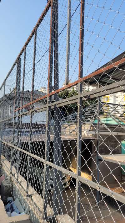 Chain link fencing for Madassery supermarket, Kakkanad
#fence #quickfence #chainlink #tata_wiron