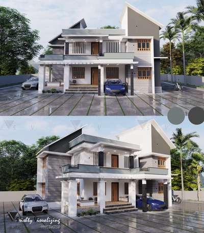 Exterior 3d visualizing  #exteriors  #homedesigne  #3dvisualisation  #interiordesign  #LandscapeDesign #InteriorDesigner