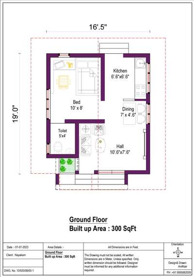 1BHK, 27.88 SqM...