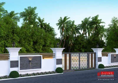 Suresh Toppo proposed compound wall designed by Shining Homes 9447730104
