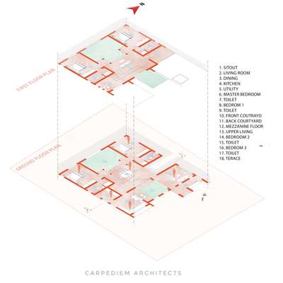 La Cour
In Between the Courtyards!

Site: Muvattupuzha,Kerala
Area: 2530 sqft
Year : 2021
Status: Completed

La Cour is a 4BHK with 2 core indoor courtyards planned in a  15 cent plot.The site faces the street on the east side.The house is designed for a family of four .The design was adopted in such a way to create calm and soothing indoor amidst the two courtyards serving as the heart of the home.The structure weaves the story of a simple contemporary design which make use of minimalistic architectural elements to make the dream home for the client
.
.
.
#architecture #architecturesheet #EastFacingPlan #budgethomeplan  #interiordesign #architect #architecturaldesign #architecturevisualization #KeralaStyleHouse #keralaarchitectures